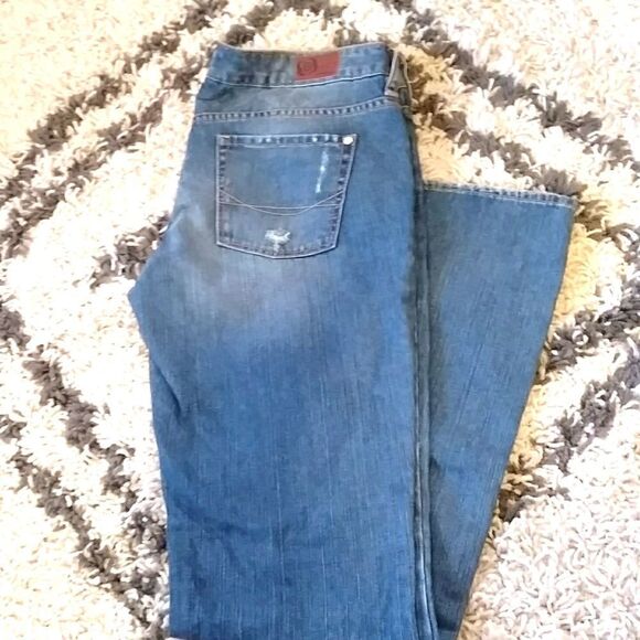 Woman's Laguna B Bootcut Low Rise Jeans sz 1 Reg. 100%Cotton - Picture 3 of 9